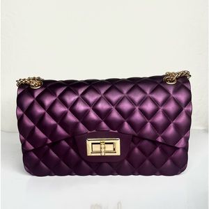 Purple brand new jelly purse